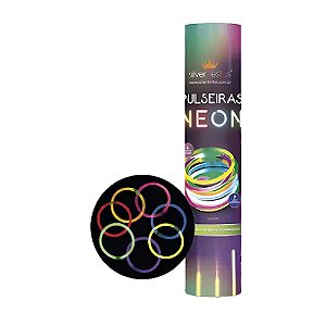 Pulseira Neon 100un - Silver