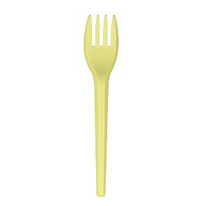 Garfo Sobremesa Amarelo Candy 50un - Trik Trik