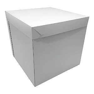 Caixa Bolo B2/25 Branca/Parda 27x27x25cm 5un - Tom E Cor