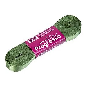 Fita Cetim Número 2 Verde Militar 10m - Progresso