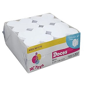 Caixeta Branca 3,3x3,3x2,5cm 1000un - Nc Toys