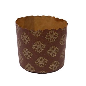 Forma Panetone Marrom 100g 10un - Ultrafest