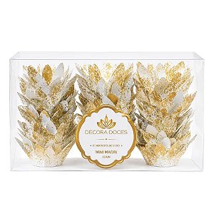 Forminha Mini Madri Dourado 30un - Decora Doces