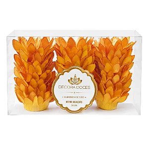 Forminha Mini Madri Laranja 30un - Decora Doces