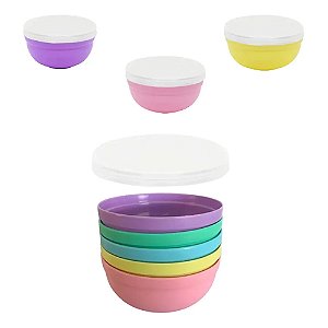 Mini Bowl Com Tampa 270ml 5un - Solrac