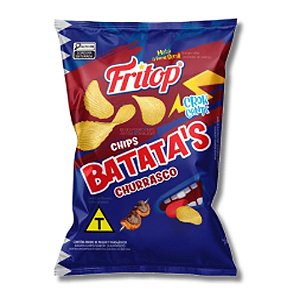 Batata Chips Churrasco 130g - Fritop