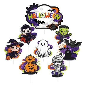 Topo De Bolo Halloween Infantil - Regina