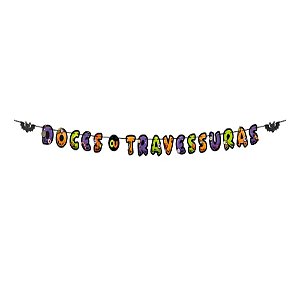 Faixa Doces Ou Travessuras Infantil - Regina