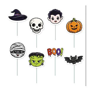 Picks Para Doces Halloween Infantil 8un - Regina