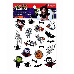 TATUAGEM DE PELE HALLOWEEN INFANTIL