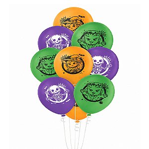 Balão 9 Halloween Infantil 25un - Regina