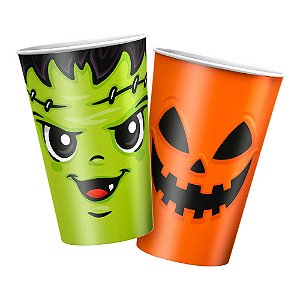 Copo Papel Halloween Infantil 180ml 8un - Regina