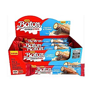 Biscoito Choco Stick Cookies & Cream 12un - Garoto