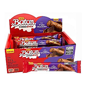 Biscoito Choco Stick Triplo Chocolate 12un - Garoto