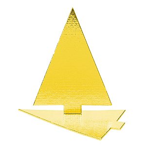 Base Para Doces Triangular Ouro 9cm 25un - Stalden