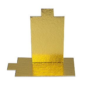 Base Para Doces Retangular Ouro 10x5,5cm 25un - Stalden