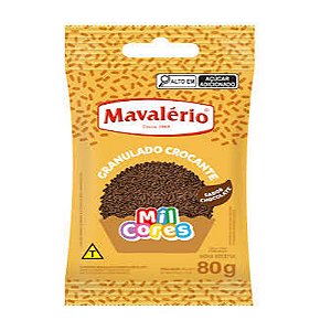 Granulado Crocante Chocolate Mil Cores 80g - Mavalério