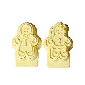 Cortador Com Carimbo Casal Ginger 4 Peças - Blue Star