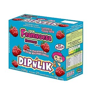 Dipnlik Framboesa 8g 25un - Nutricandy