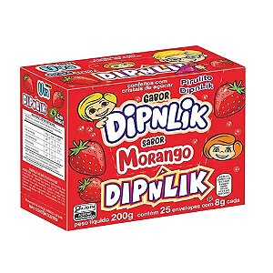 Dipnlik Morango 8g 25un - Nutricandy
