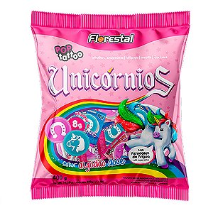 Pirulito Tatoo Unicórnio 400g - Florestal