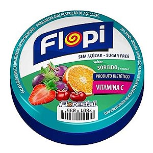 Bala Flopi Sem Açúcar Sortida 40g - Florestal