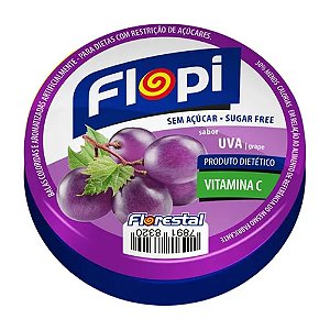 Bala Flopi Sem Açúcar Uva 40g - Florestal