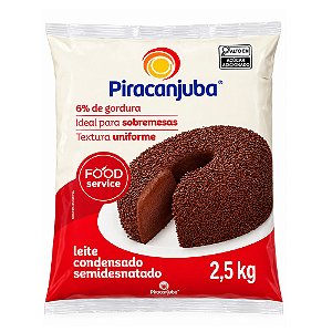 Leite Condensado Semi Desnatado 2,5kg - Piracanjuba