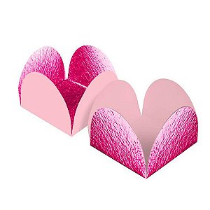 Caixeta Duo Rosa Claro e Pink Metalizado 50un - Regina