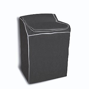 Capa Para Máquina De Lavar Roupas Flanelada Pequena Cinza
