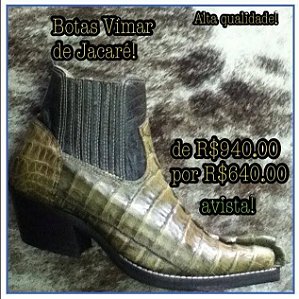 Bota coro de jacare!