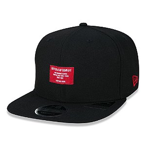 Boné New Era 950 Military Black Aba Reta Preto