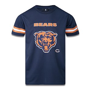 Camiseta Jersey New Era Chicago Bears NFL Tech Logo Azul