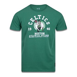 Camiseta New Era Boston Celtics NBA College Blocked Verde