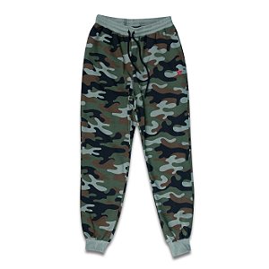 Calça Moletom New Era Military Full Print Camuflada