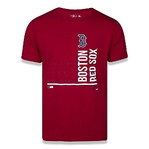 Camiseta New Era Boston Red Sox MLB Hashtag One Vermelho