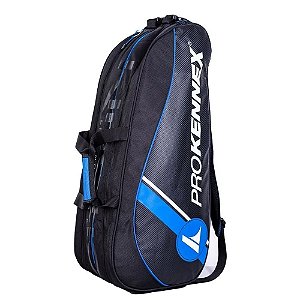 Raqueteira de Tenis Pro Kennex Dupla Preto e Azul