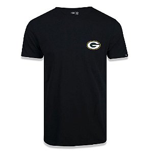 Camiseta New Era Green Bay Packers NFL Black Pack Preto