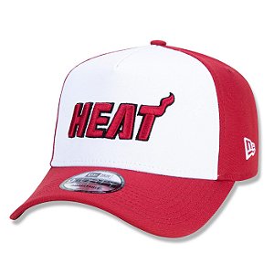 Boné New Era Miami Heat 940 A-Frame NBA Core Double Vermelho