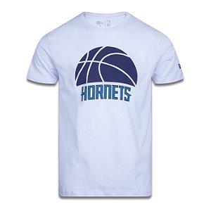 Camiseta New Era Charlotte Hornets NBA Core Ball Branca