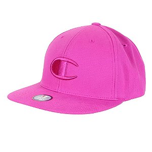 Boné Champion Snapback BB Big C Hat Aba Reta Rosa