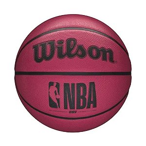 Mini Bola de Basquete Wilson NBA DRV Tamanho 3 Rosa