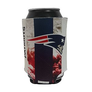 Porta Latinhas Neoprene New England Patriots NFL Branco