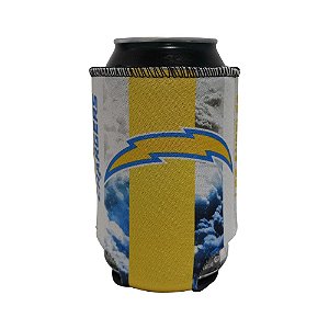 Porta Latinhas Neoprene Los Angeles Chargers NFL Amarelo