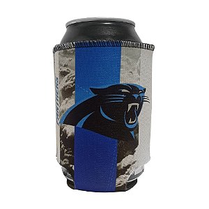 Porta Latinhas Neoprene Carolina Panthers NFL Preto