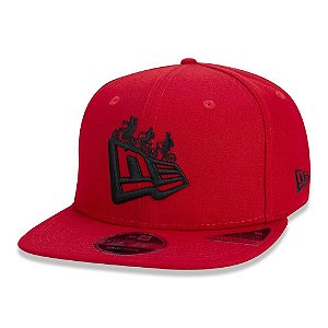 Boné New Era 950 Stranger Things Snapback Aba Reta Vermelho