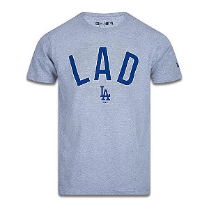 Camiseta New Era Slim Los Angeles Dodgers MLB Word Mark
