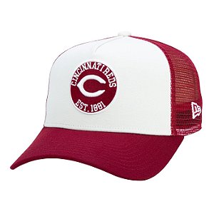 Boné New Era Cincinnati Reds 950 A-Frame Trucker Felt