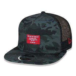 Boné New Era Trucker 950 Militar Full Camuflado Aba Reta