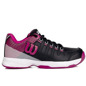 Tenis Wilson Game All Court Feminino Preto e Rosa